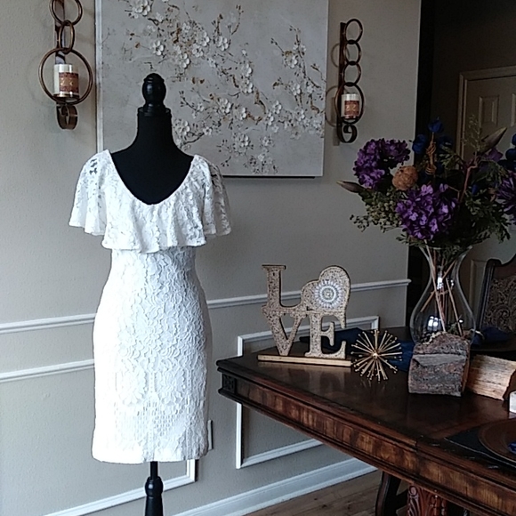 Lauren Ralph Lauren Women's Tamalira Floral Lace Cocktail Dress. Size 6 - Picture 3 of 17